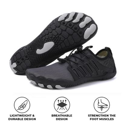 Wide Toe Box Barefoot Sneakers Non Slip All Terrain Unisex by Sereniya