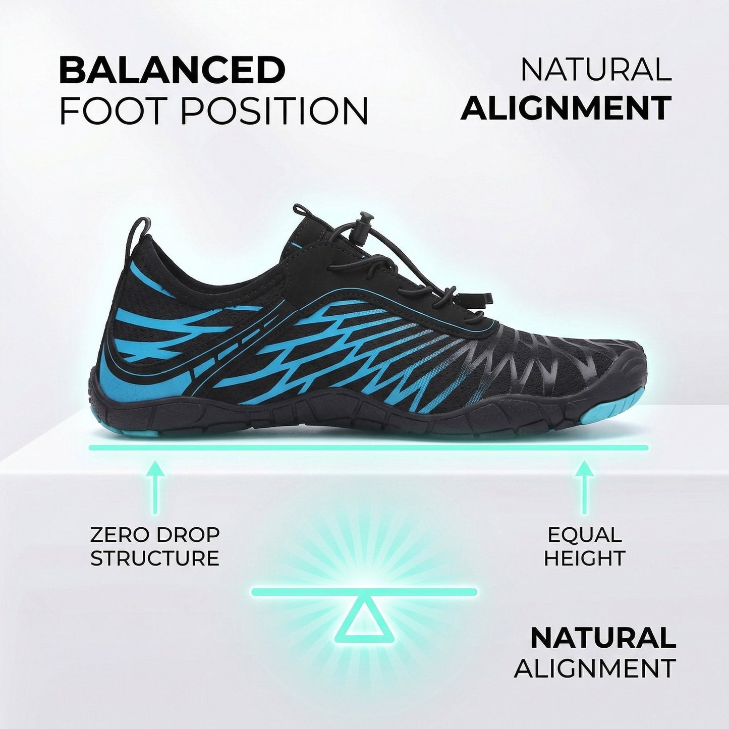 Non Slip Barefoot Shoes Wide Toe Box Zero Drop Everyday Walking by Sereniya