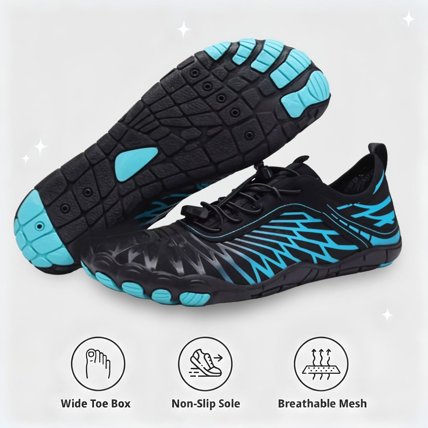 Non Slip Barefoot Shoes Wide Toe Box Zero Drop Everyday Walking by Sereniya