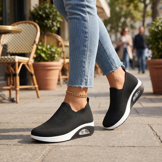 Sereniya Wide Fit Womens Stretch Comfort Sneakers