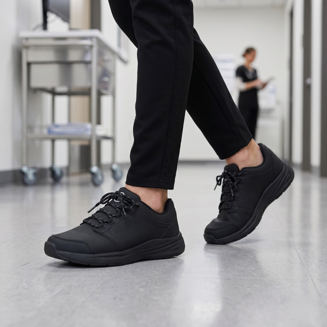 Sereniya Women’s Work Comfort Sneakers – Midnight Black