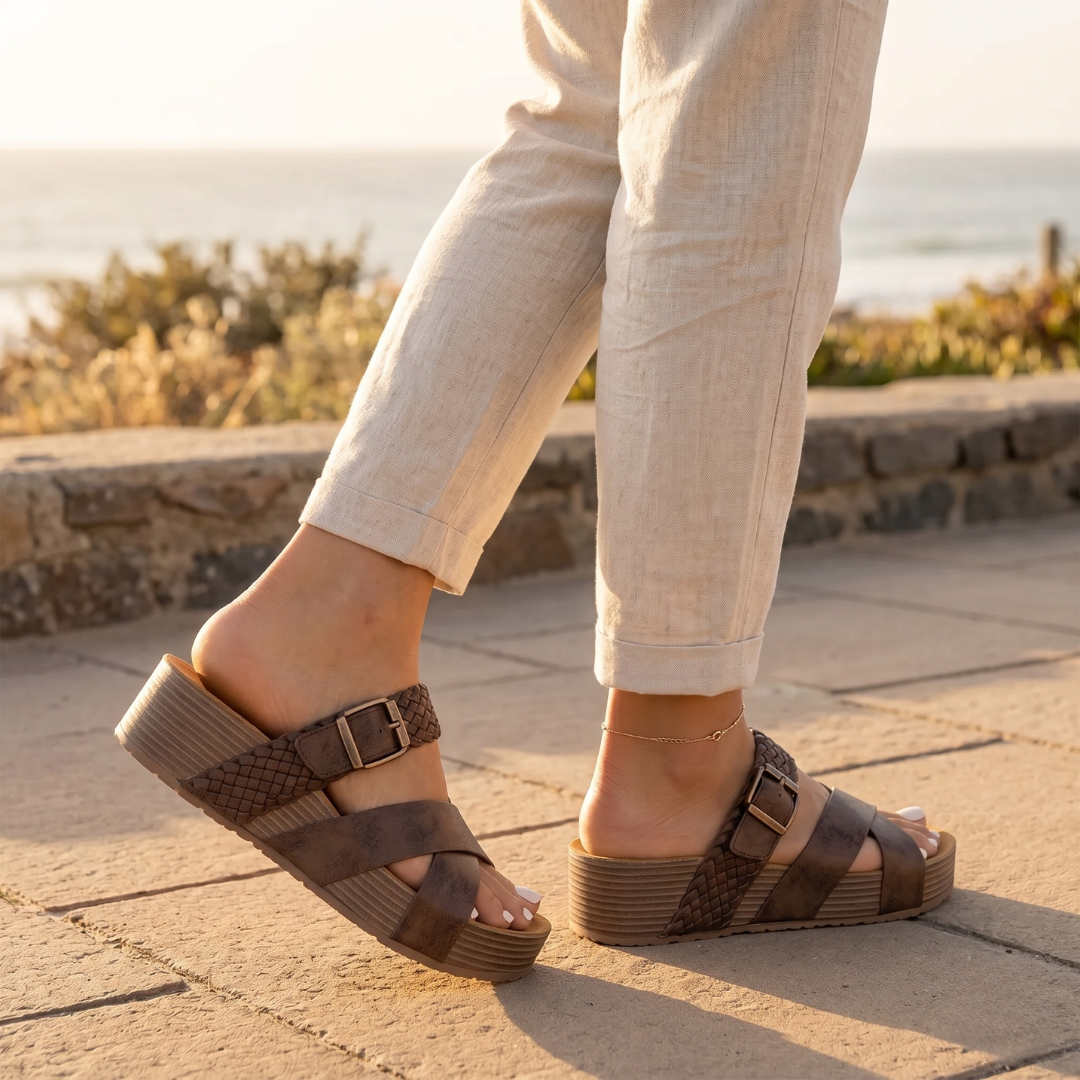 Womens Cushioned Comfort Sandals by Sereniya