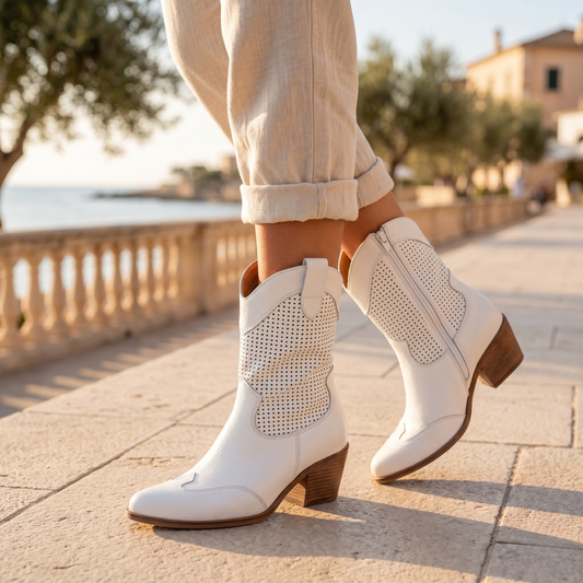 Cowboy Style Wide Fit Comfort Boots for Women by Sereniya