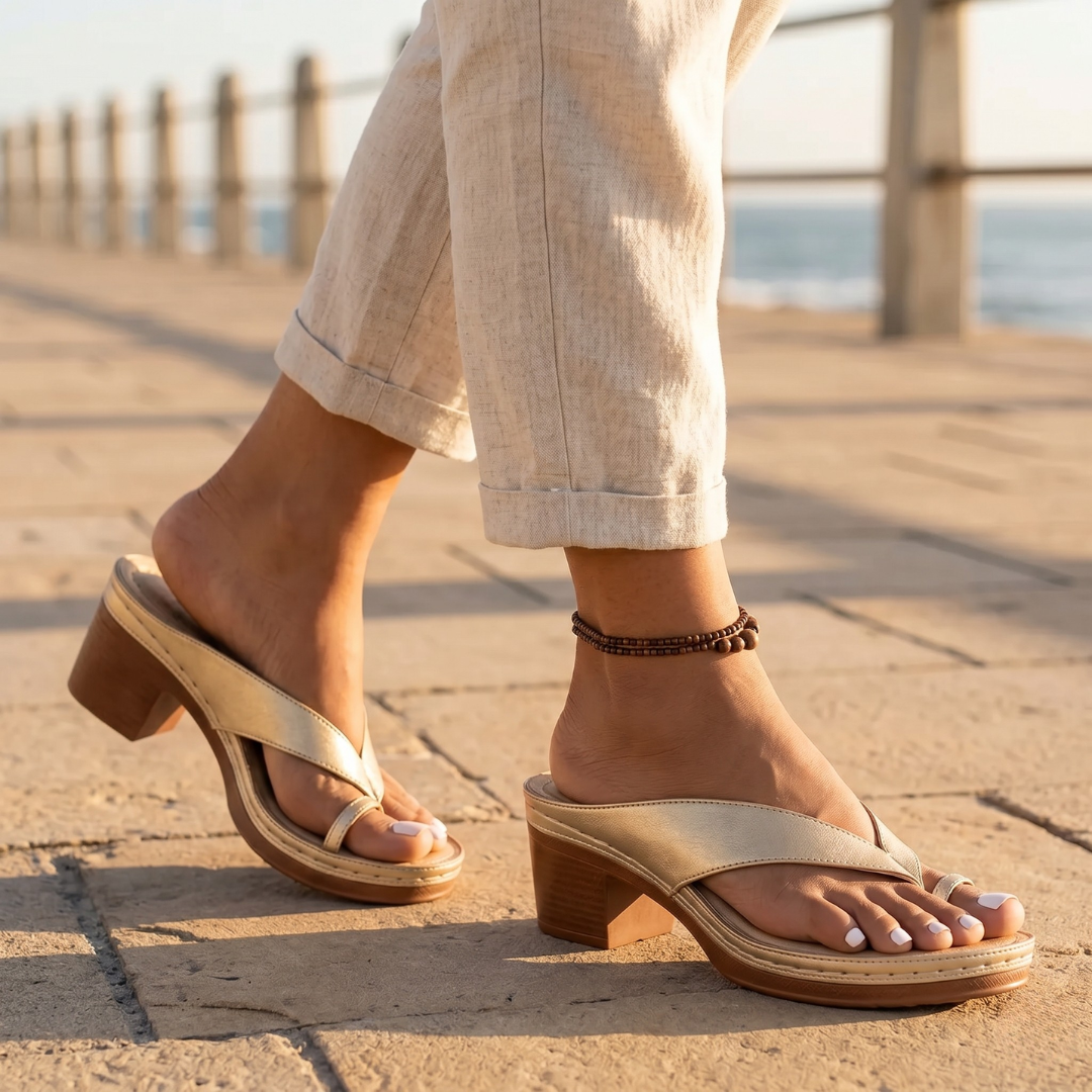 Womens Heeled Comfort Slippers by Sereniya
