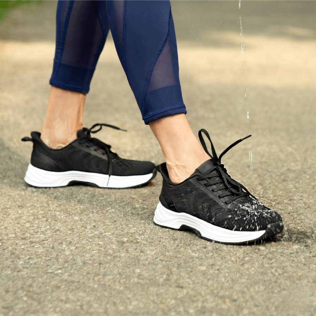 Hands Free Slip On Comfort Shoes in Black and White by Sereniya