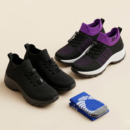 Slip Resistant Wide Fit Professional Comfort Shoes by Sereniya