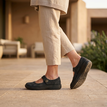 Womens Wide Fit Cushioned Comfort Shoes by Sereniya