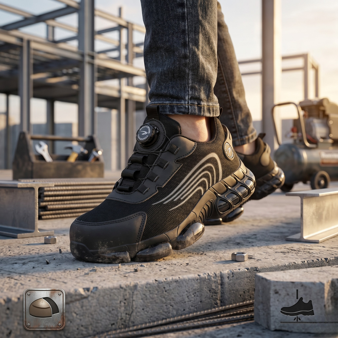 Mens Steel Toe Work Sneakers Lightweight Puncture Resistant by Sereniya