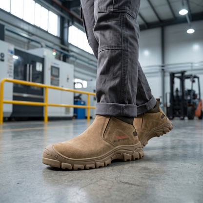 Mens Steel Toe Safety Work Shoes Non Slip Lightweight by Sereniya