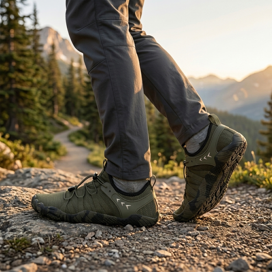 Barefoot Hiking Shoes Outdoor Grip Wide Toe Box All Terrain by Sereniya