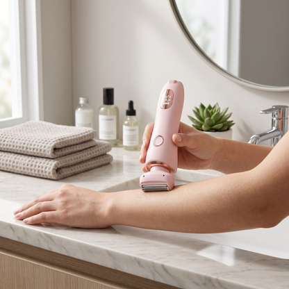 Sereniya 2-in-1 Facial Hair Removal Trimmer for Women – Precision Eyebrow & Face Razor