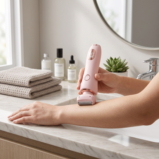 Sereniya 2-in-1 Facial Hair Removal Trimmer for Women – Precision Eyebrow & Face Razor