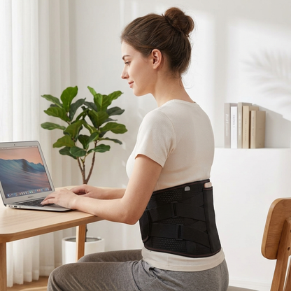 Sereniya Adjustable Lumbar Support Brace for Back Support & Posture