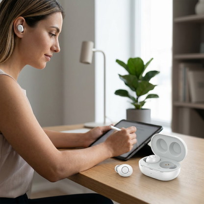 Sereniya Rechargeable Sound Amplifier with Charging Case