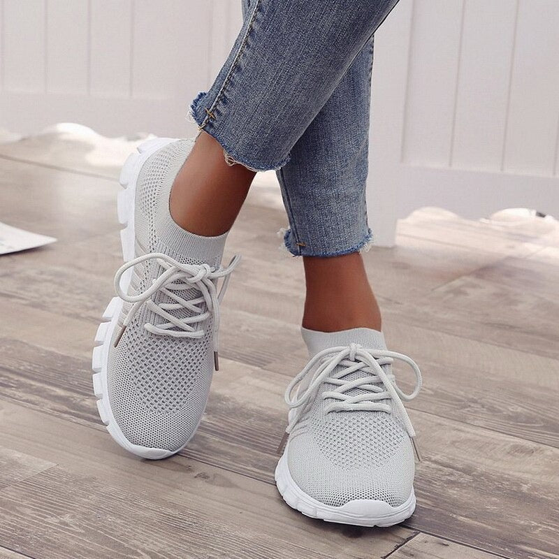 Womens Orthopedic Mesh Walking Sneakers Breathable Slip On by Sereniya