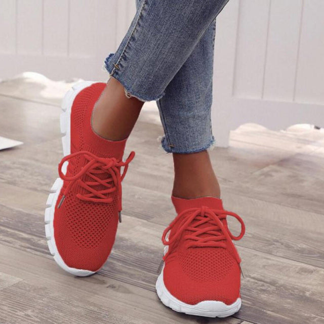 Womens Orthopedic Mesh Walking Sneakers Breathable Slip On by Sereniya