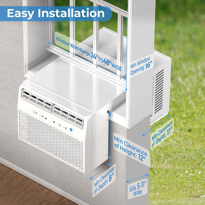 Antarctic Star U-Shaped Air Conditioner Window Unit 12000BTU