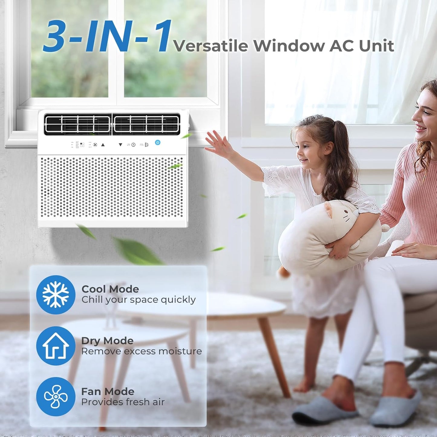 Antarctic Star U-Shaped Air Conditioner Window Unit 12000BTU