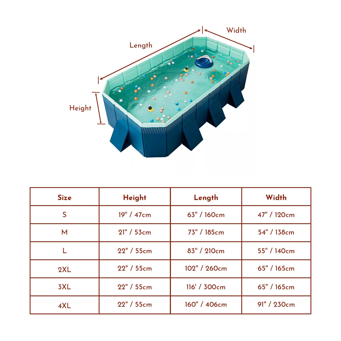 Foldable Family Swimming Pool — Portable Backyard PVC Pool for Kids & Family Summer Fun by Sereniya