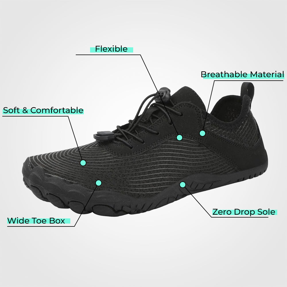 Non Slip Barefoot Shoes Wide Toe Box Zero Drop Everyday Walking by Sereniya