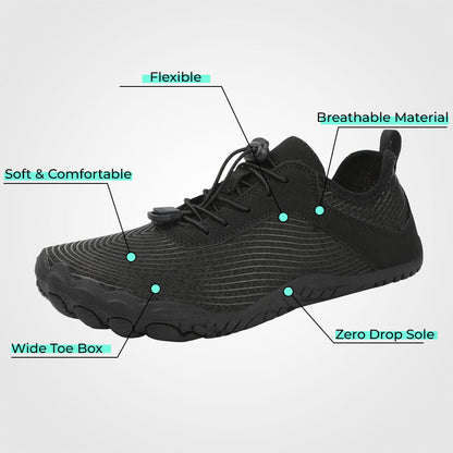 Non Slip Barefoot Shoes Wide Toe Box Zero Drop Everyday Walking by Sereniya