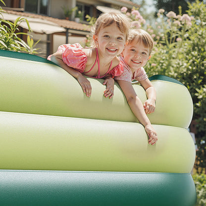Inflatable Family Pool with UV Shade Canopy — Portable Backyard Swimming Pool for Outdoor Summer Fun by Sereniya