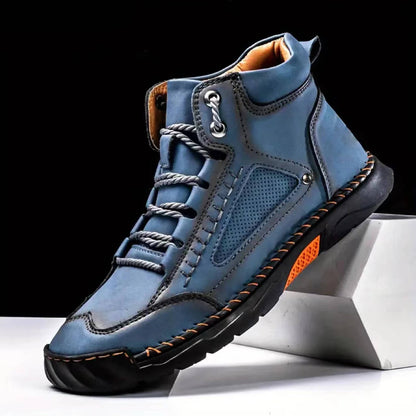 Mens Waterproof Orthopedic Hiking Boots with Arch Support by Sereniya