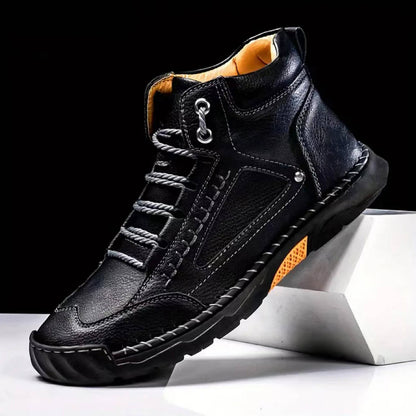 Mens Waterproof Orthopedic Hiking Boots with Arch Support by Sereniya