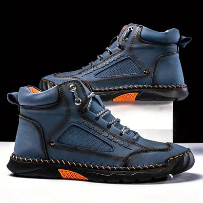 Mens Waterproof Orthopedic Hiking Boots with Arch Support by Sereniya