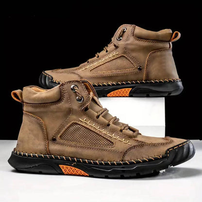 Mens Waterproof Orthopedic Hiking Boots with Arch Support by Sereniya