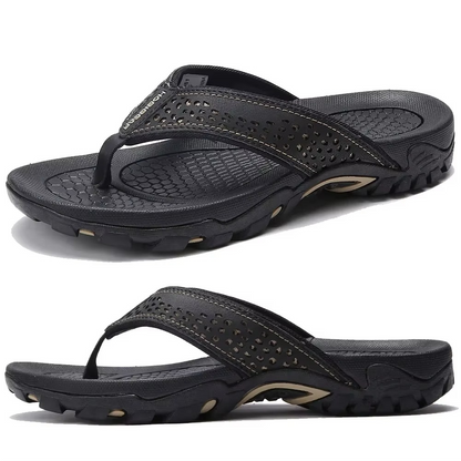 Mens Orthopedic Athletic Flip Flops Arch Support Beach Sandals by Sereniya