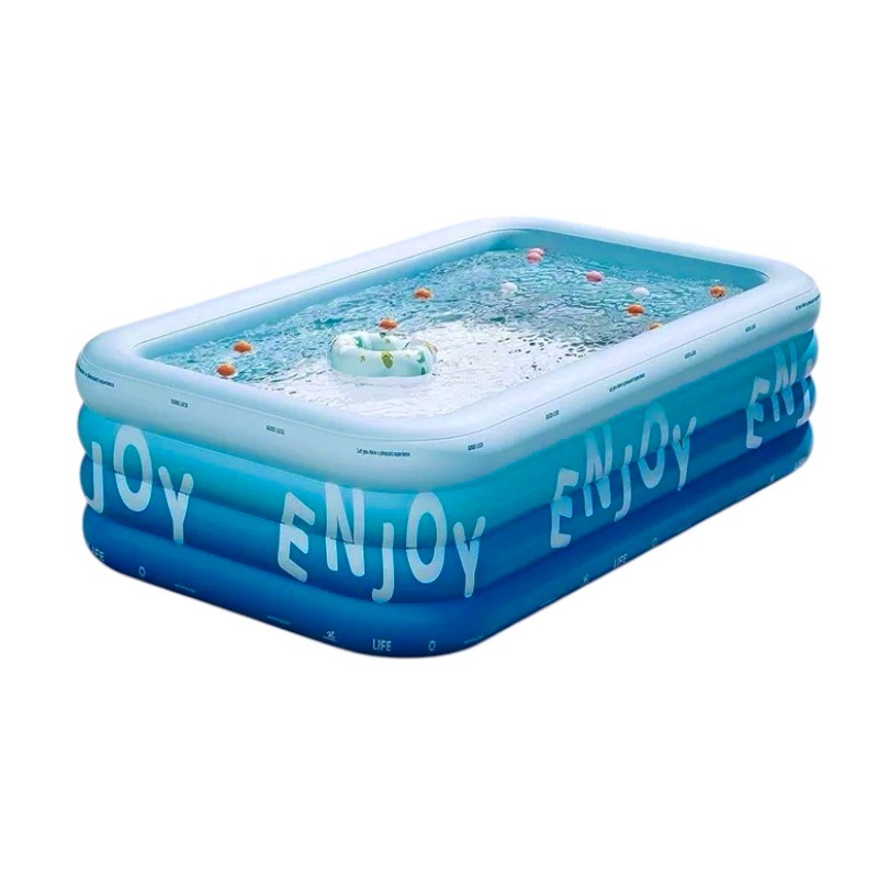 Inflatable Family Pool with UV Shade Canopy — Portable Backyard Swimming Pool for Outdoor Summer Fun by Sereniya