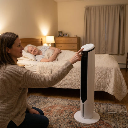 Windowless Portable Air Conditioner Tower Air Cooler Compact Cooling Fan for Apartment Bedroom Home Office by Sereniya