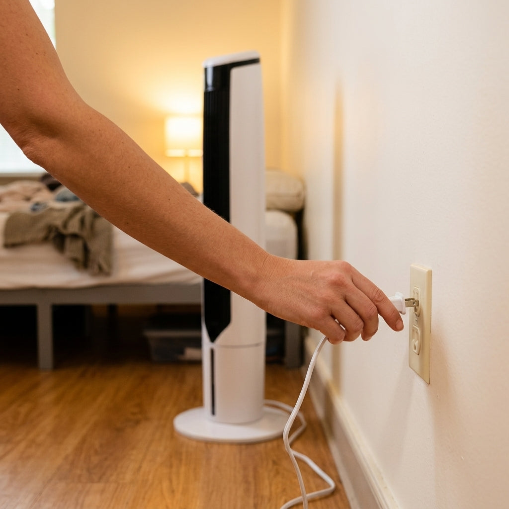 Windowless Portable Air Conditioner Tower Air Cooler Compact Cooling Fan for Apartment Bedroom Home Office by Sereniya