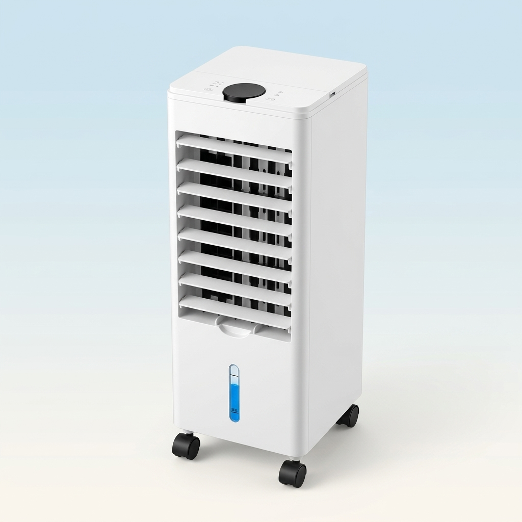 Quiet Windowless Portable Air Conditioner Ultra Silent Evaporative Air Cooler for Bedroom Sleep Home Office by Sereniya