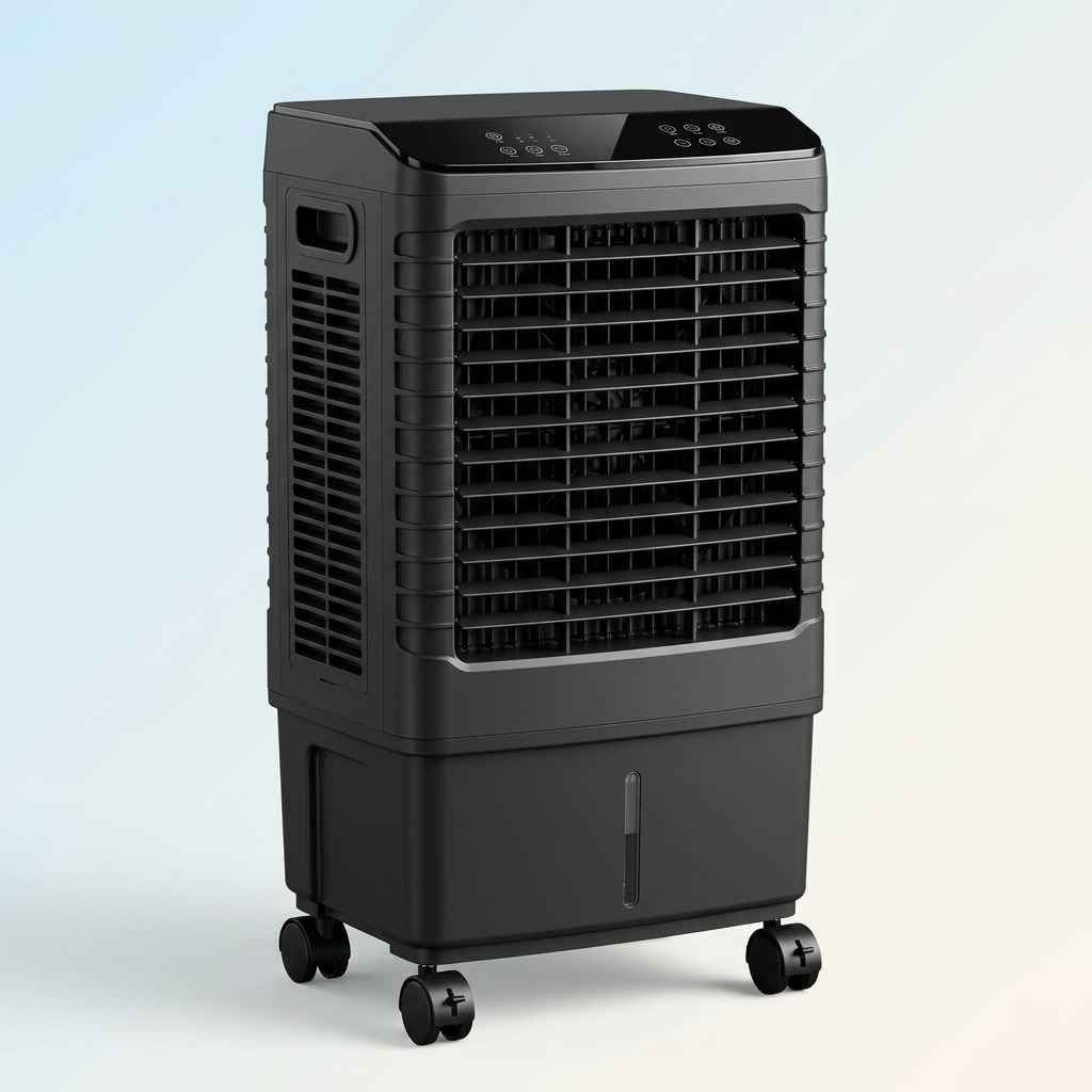 Windowless Portable Air Conditioner Evaporative Air Cooler with 7 Gallon Water Tank Remote Control for Home Office Garage by Sereniya