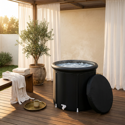Portable Ice Bath Tub for Athletes — Foldable Outdoor Cold Plunge Tub for At-Home Ice Bath Ritual by Sereniya