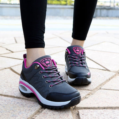 Sereniya Women’s Trail Comfort Sneakers – Black Pink