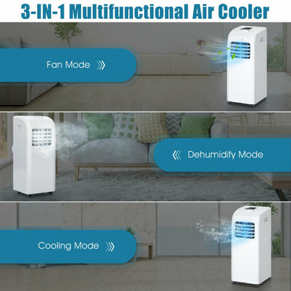 8000 BTU Portable Air Conditioner with Dehumidifier — Quiet Home Cooling Unit with Remote Control by Sereniya