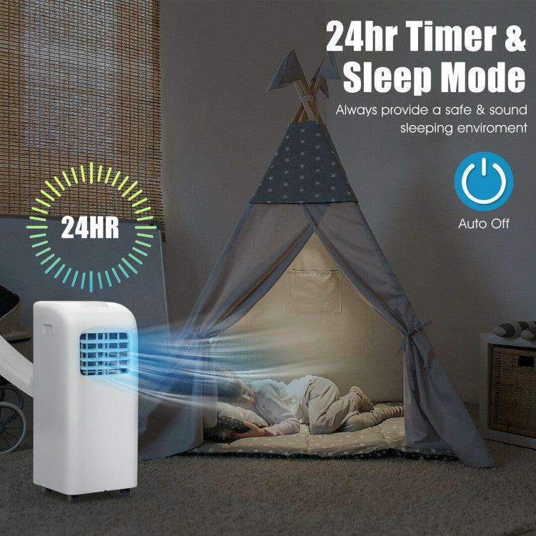 8000 BTU Portable Air Conditioner with Dehumidifier — Quiet Home Cooling Unit with Remote Control by Sereniya