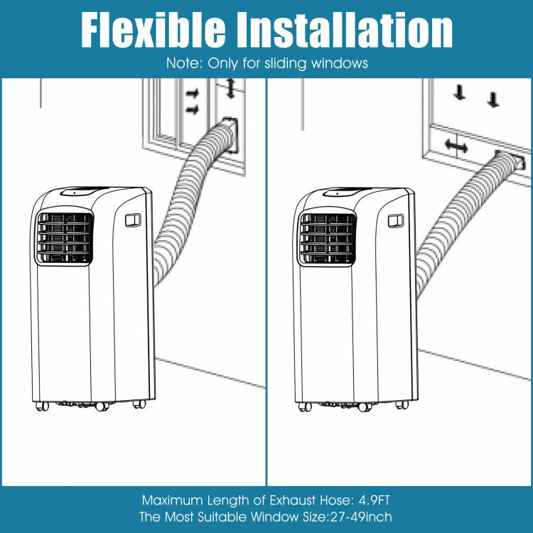 8000 BTU Portable Air Conditioner with Dehumidifier — Quiet Home Cooling Unit with Remote Control by Sereniya