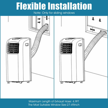 8000 BTU Portable Air Conditioner with Dehumidifier — Quiet Home Cooling Unit with Remote Control by Sereniya