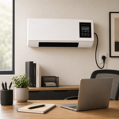 Wall Mounted Air Conditioner Portable Mini AC 3-Speed Fan with Timer for Bedroom Office Home Cooling by Sereniya