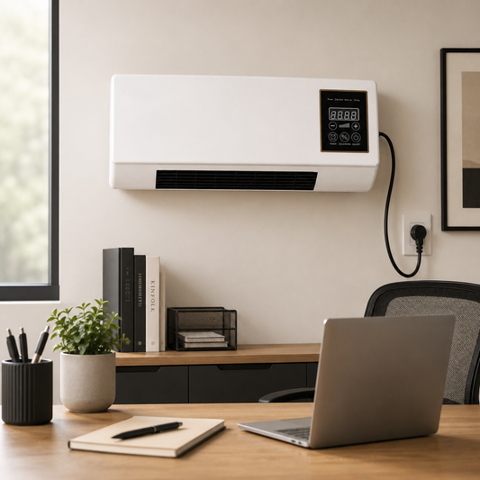 Wall Mounted Air Conditioner Portable Mini AC 3-Speed Fan with Timer for Bedroom Office Home Cooling by Sereniya