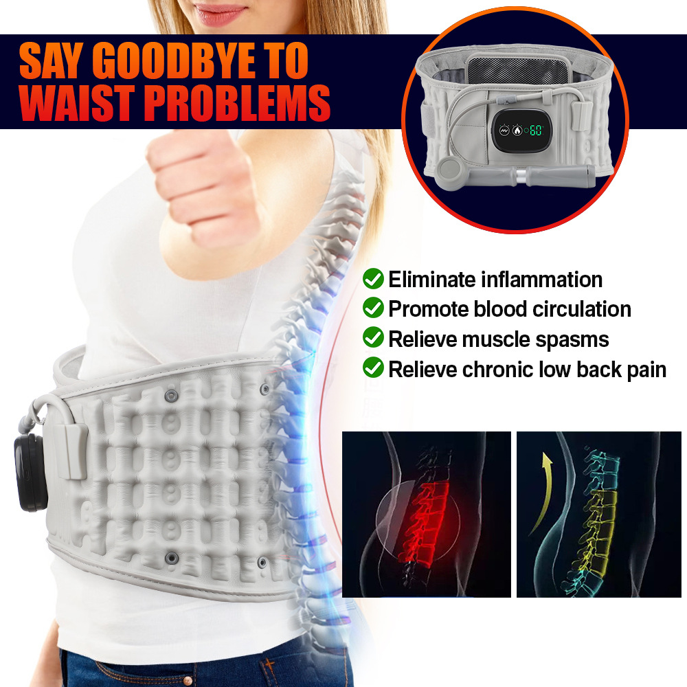 Sereniya Inflatable Lumbar Decompression Belt for Lower Back Support