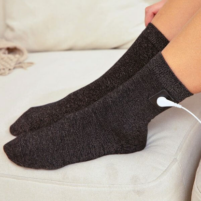 Grounding Socks in Black by Sereniya