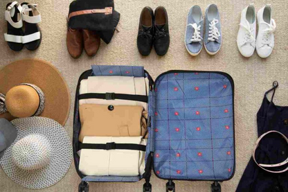 Sereniya 360° Foldable Travel Suitcase with Wheels