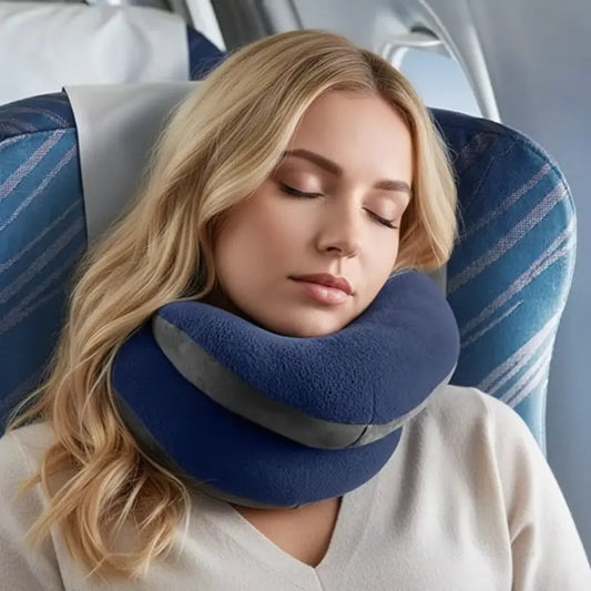 Sereniya Double Support Travel Pillow for Neck and Head Comfort