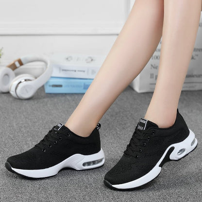 Sereniya Women’s Air Cushion Comfort Sneakers – Black