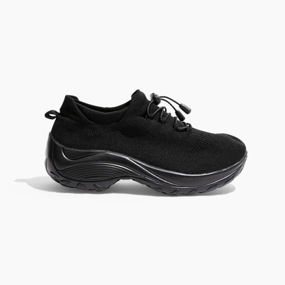 Womens Slip On Walking Sneakers Wide Toe Box Stretch Knit Lightweight by Sereniya